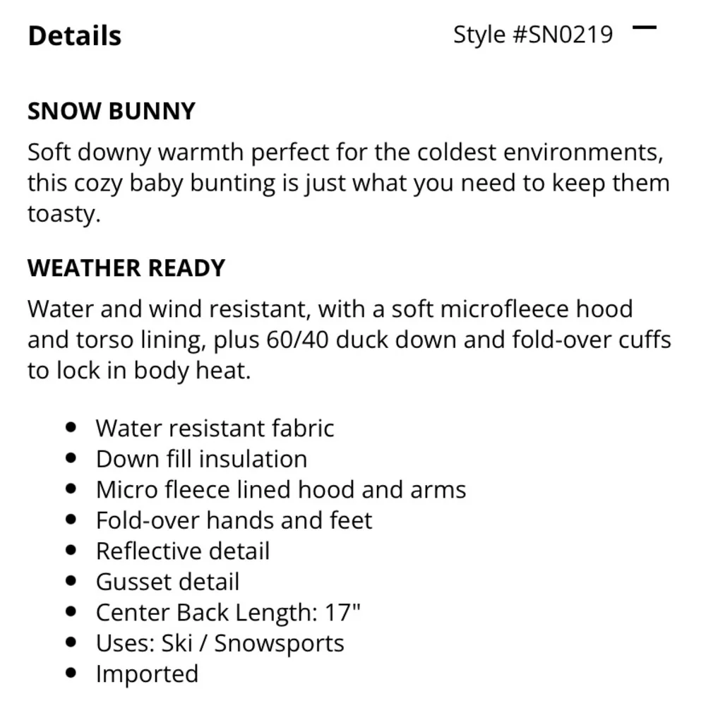Columbia Black Puffy One-Piece Snowsuit with Plaid Lining